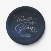 Written in the Stars Bridal Shower Pappteller (Vorderseite)