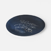 Written in the Stars Bridal Shower Pappteller (Schrägansicht)