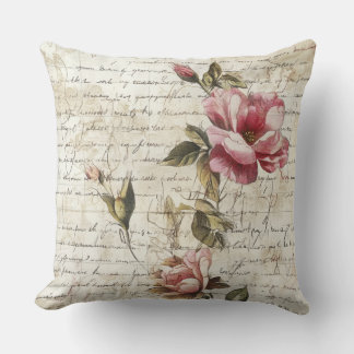 Written Roses Pillow Kissen