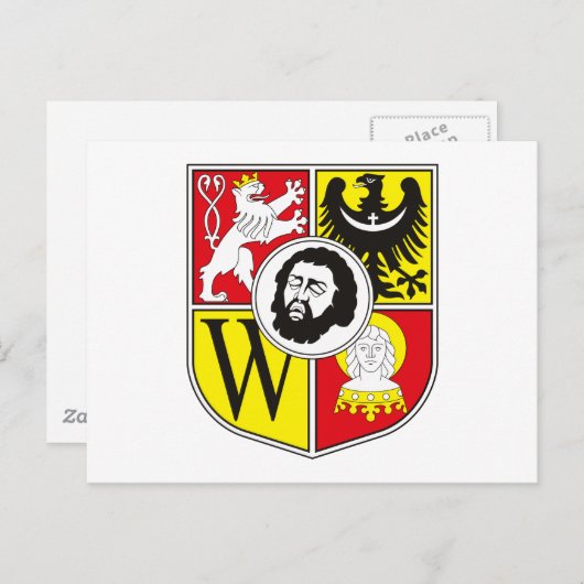 Wroclaw Coat of Arms Postkarte (Vorne/Hinten)