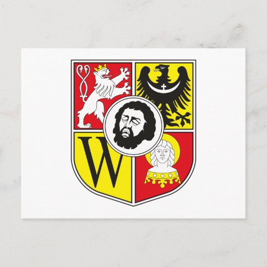 Wroclaw Coat of Arms Postkarte (Vorderseite)