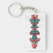 Wrocław Poland Skyline Schlüsselanhänger (Vorderseite)