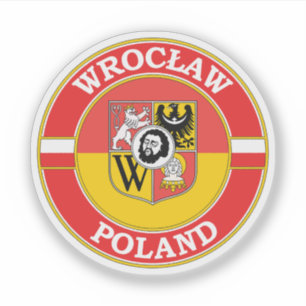 Wroclaw Polen Circle Emblem Aufkleber
