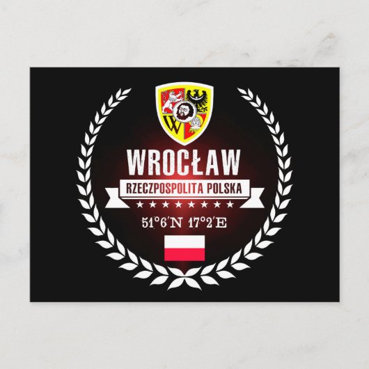 Wrocław Postkarte (Vorderseite)