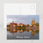 Wroclaw River Reflections Postcard Postkarte (Vorne/Hinten)