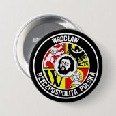 Wrocław-RundEmblem Button (Vorne & Hinten)
