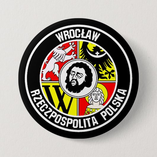 Wrocław-RundEmblem Button (Vorderseite)