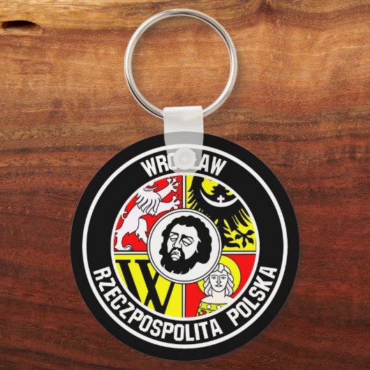 Wrocław-RundEmblem Schlüsselanhänger (Vorderseite)