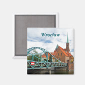 Wroclaw Tumski Bridge Magnet (Vorderseite/Rückseite)