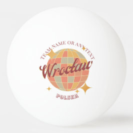 Wroclaw Wrocław Stadt Polska Tischtennis Tischtennisball