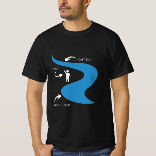 Wrong side of the river T-Shirt (Vorderseite)
