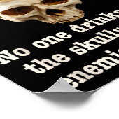 Wrong With Society - Don't Drink From Enemy Skulls Poster (Ecke)