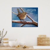 WRRREN IM WINTER: ART: BIBLE VERSE, PSALMS POSTER (Küche)