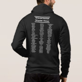 WRWR Weltausflug-ZipanhängerHoodie Hoodie (Rückseite)