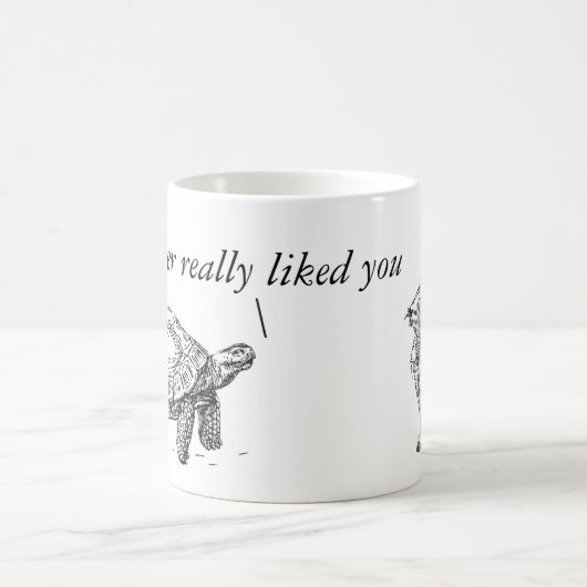 Wry Humor-Tasse der Schildkröte und der Hasen Kaffeetasse (Mittel)