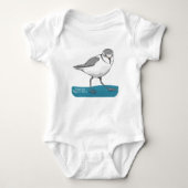 Wrybill Neuseeland Bird Baby Strampler (Vorderseite)