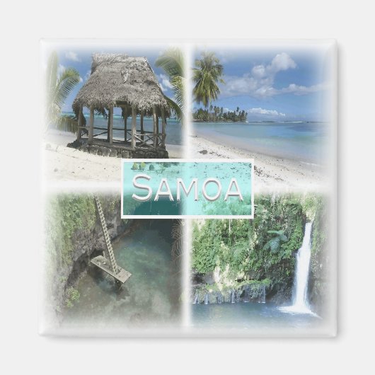WS0013 Ozeanien, Samoa, Kühlschrank Magnet (Vorne)