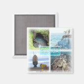 WS0014 Ozeanien, Samoa, Kühlschrank Magnet (Vorderseite/Rückseite)
