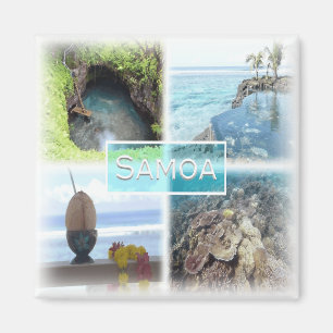 WS0014 Ozeanien, Samoa, Kühlschrank Magnet