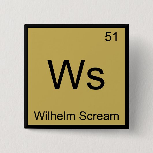 Ws - Symbol-T-Shirt für Wilhelm-Screenshot Chemie- Button (Vorderseite)