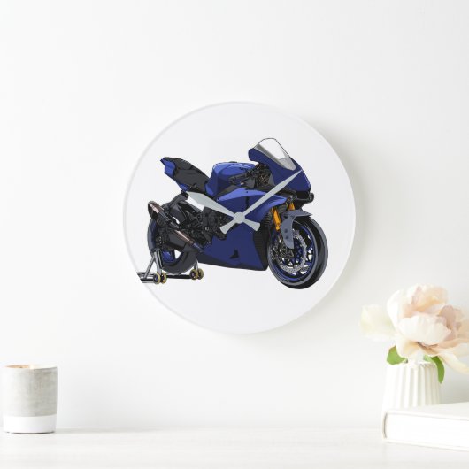 WSBK Yamaha Große Wanduhr (Zuhause)