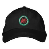 WSCO-Logo-Ball-Cap - Schwarz Bestickte Baseballkappe (Vorderseite)