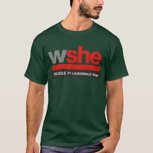 WSHE FM 103,5 Miami Retro T-Shirt (Vorderseite)
