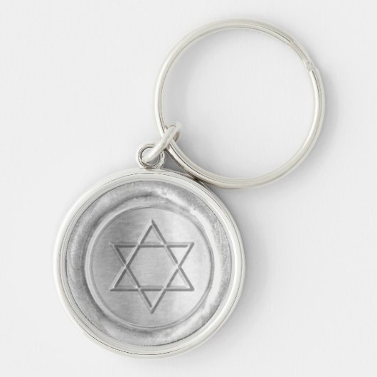 WSM - Silver - Star of David - Schlüsselanhänger (Vorne)