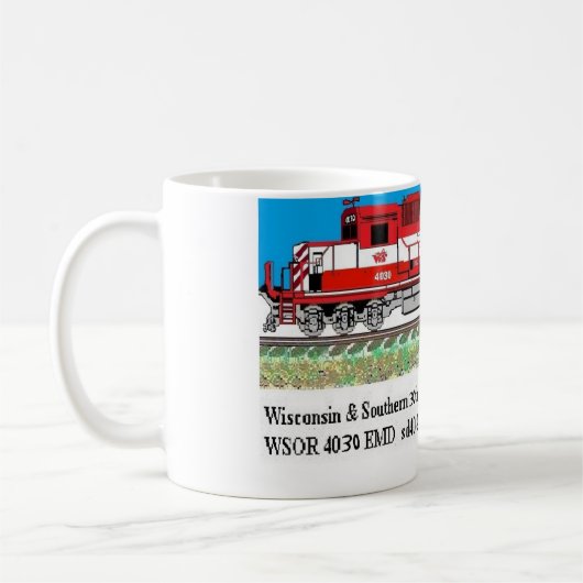 WSOR 4030 klassische weiße Tasse (Links)