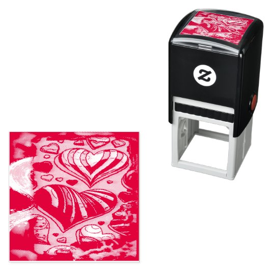 WSSBX Candy Heary Self Inking Rubber Briefmarke Permastempel (Beispiel)