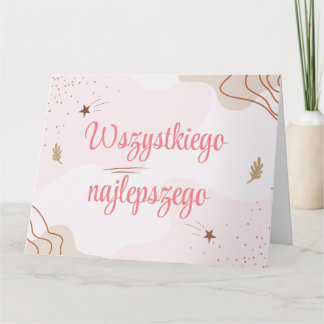 Wszystkiego Najlepszego Polnische Geburtstagskarte Karte