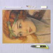 WT Benda Art Deco Woman Decoupage Seidenpapier (Handwerk)