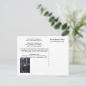 WTC6 40% transparentes Bild, auf Postkartenrücksei Postkarte (Stehend Vorderseite)