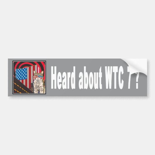 "WTC 7" Autoaufkleber (Vorne)