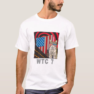 "WTC 7" Bio weißer T - Shirt
