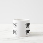 WTC 7 WTF? Schwarze Kontur Espressotasse (Vorderseite)