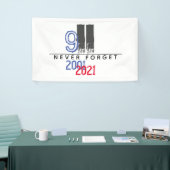 WTC 911 Patriotic Vergiss nie 20 Jahre Banner (Messeveranstaltung)