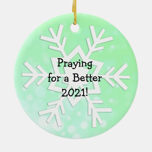 WTF 2020 Santa und Elf in Facemask Keramik Ornament (Hinten)