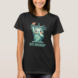 WTF America Niedliche Freiheitsstatue T-Shirt