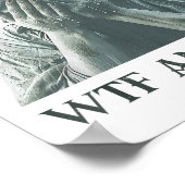 Wtf America Statue of Liberty Cry Poster (Ecke)