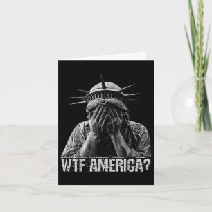 Wtf America zaubert eine Freiheitsstatue als schän Karte