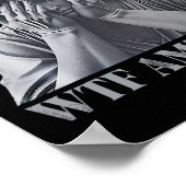 Wtf Amerika - Anti-Trump-Politik und Demokratie Poster (Ecke)