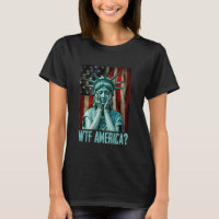 WTF Amerika Weinende Freiheitsstatue in Not