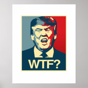 WTF - Anti-Trumpf Plakat - Anti-Trumpf -