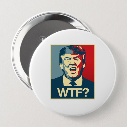 WTF - Anti-Trumpf Plakat - Anti-Trumpf - Button (Vorne & Hinten)