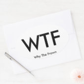 WTF-Aufkleber (Blatt 4) Ovaler Aufkleber (Umschlag)