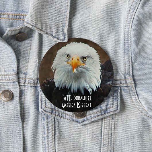 WTF Donald? Weißkopfseeadler Button (Beispiel)