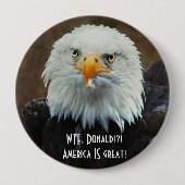 WTF Donald? Weißkopfseeadler Button (Vorderseite)