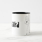 WTF? - Dünn-Hund-c Tasse - Schwarzes (Mittel)