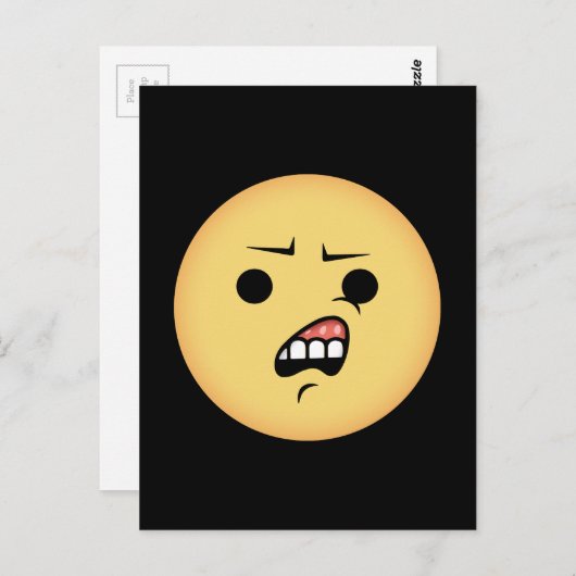 WTF Emoji Postkarte (Vorne/Hinten)
